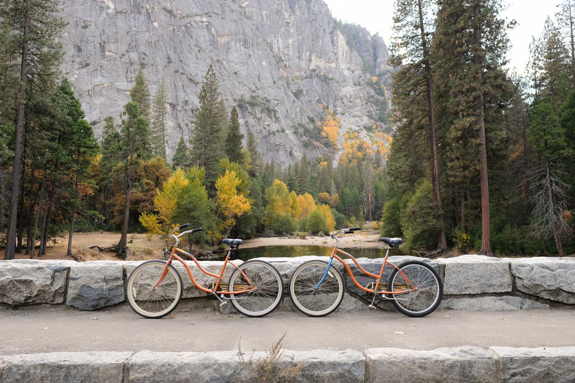Travel by bike in Yosemite National Park